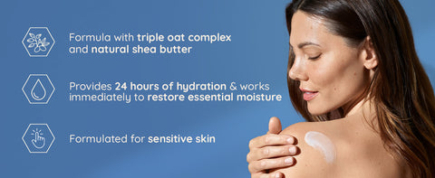AVEENO SKIN RELIEF MOISTURISING LOTION 500ml, Soothing Triple Oat Complex & Shea Butter, For Sensitive Skin, 72h Intense Hydrati