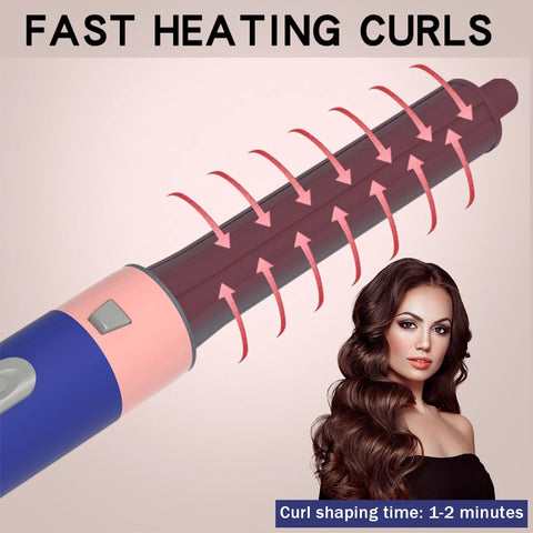 5 in 1 Hair Dryer Hot Comb Set Curling Iron with Curling Brush Professional Hair Straightener Hair Care Styling Tools Household