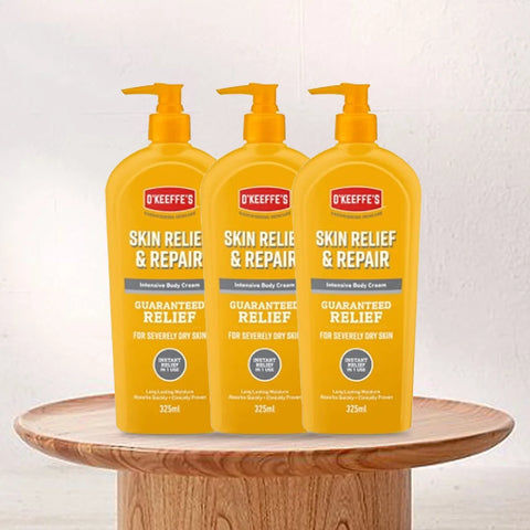 O'Keeffe's Skin Relief & Repair Body lotion 325ml*2 packs, Relief for Extremely Dry, Itchy Skin