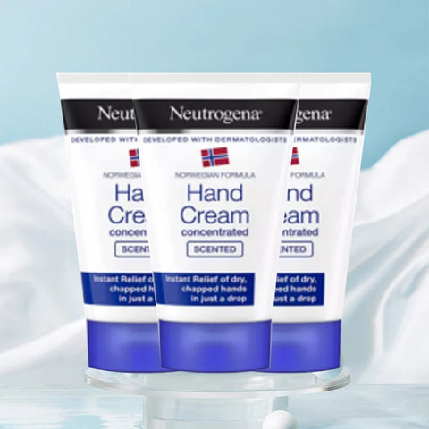 Neutrogena Norwegian Formula Concentrated Scented Hand Cream 50ml*3, with Glycerin and Vitamin E, For Dry Skin and Chapped Hands