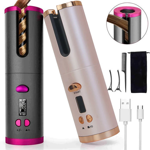 Automatic Curling Iron Portable Wireless Anion Ceramic Hair Curler Fast Heating Fashion Styling Tools Travel Hair Curler Comb
