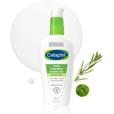 CETAPHIL DAILY HYDRATION MOIST 88ML,  Hyaluronic Acid, Suitable for sensitive skin,