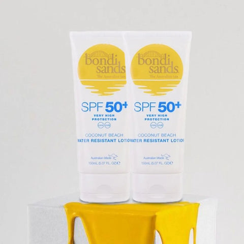 BONDI SANDS SPF 50+ Body Sunscreen Lotion Coconut Beach Scent, 4 hours water resistant, UVA & UVB protection, Paraben free