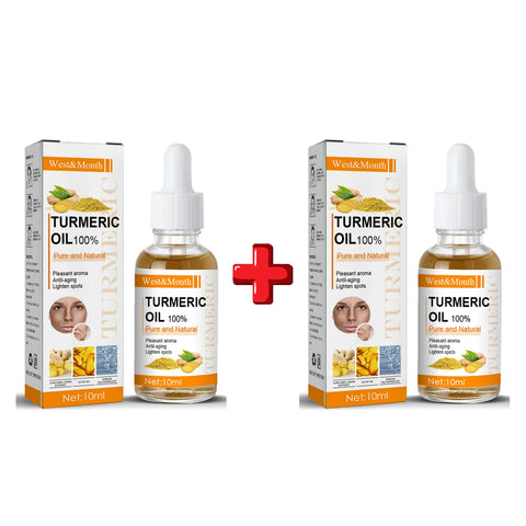 Turmeric Essence Oil Firming Tightening Fade Fine Lines Brighten Skin Tone Remove Melanin Deeply Moisturizing Facial Serum Oil