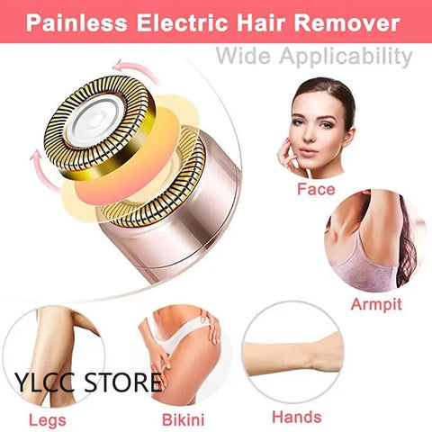Electric Eyebrow Trimmer Mini Eye Brow Epilator Facial Lipstick Shape Hair Removal Portable Women Painless Razor Shaver Tool T