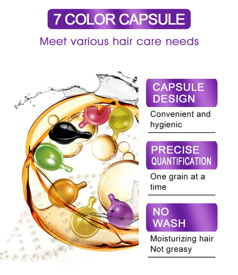 Sevich 3PCS/SET Hair Vitamin Keratin Capsule Set Repair Damaged Hair Serum for Dry Hair Nourishing Anti Hair Loss Moroccan Serum