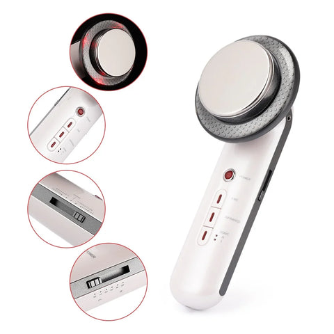 Ultrasonic Cavitation Face Lifting Beauty Machine EMS Infrared Ultrasound Body Slimming Massager Fat Burner Anti Wrinkle Device