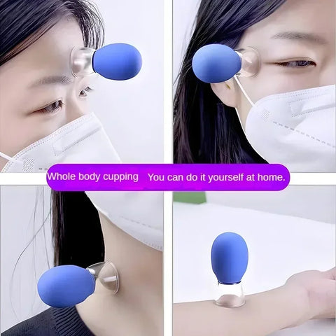 Silicone Cupping Massage Cup For Body Face Neck Eye Massager Vacuum Tank Body Facial Care, Anti-aging Beauty Tool Breast pump
