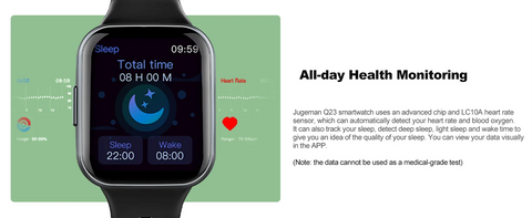 Nerunsa Smart Watch, 1.69" HD Touch Screen Fitness Watch, 25 Sports Modes Fitness Tracker, IP68 Waterproof Smartwatch.