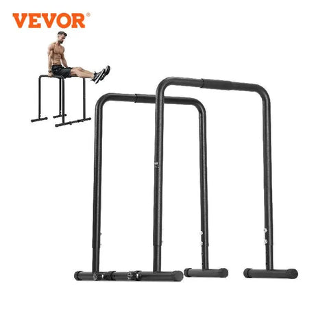 VEVOR Dip Bar 440/500lbs Capacity Heave Duty Dip Stand Station with Adjustable Height Fitness Workout Dip Bar Station Stabilizer