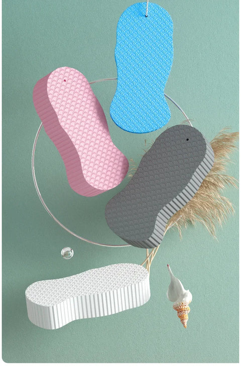 3D Bath Sponge Body Spa Scrubber Exfoliating Fish Scale Soft Painless Body Care Towel Cleanser Bathroom Bubble Shower Supplies