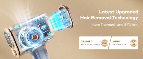 IPL Hair Removal 9 Levels 999900 Flashes MAX 15 J Laser Device Quick Flash 10 Mins for Women Men Whole Body Treament
