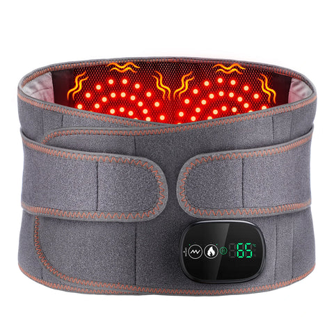 Inflatable Waist Belt Lumbar Decompression Protector Back Brace Heated Vibration Massage Waist Airbag Support Posture Correction