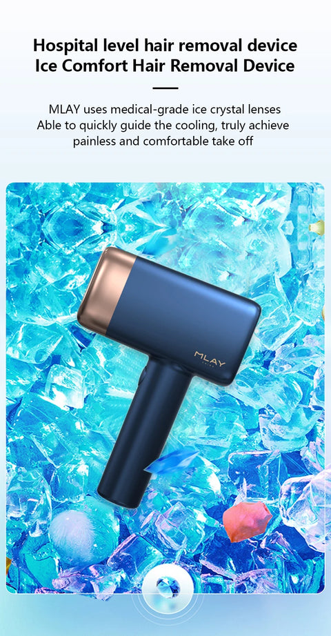 MLAY T14 Laser Hair Removal Permanent Malay IPL Epilator Ice Cool Painless Depilador a Laser 500000 Flashes Face Body Epilator