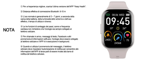 Smart Watch, Fitness Tracker Watch for Men Women, 1.69'' Touch Smartwatch Fitness Watch with Pedometer/Sleep Monitor.