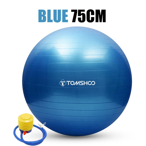 Antiburst Yoga Ball Thickened Stability Balance Ball Pilate Barre Physical Fitness Gym Ball 45CM/ 55CM/ 65CM/ 75CM Gift Air Pump