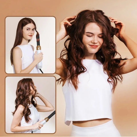 Electric Hair Dryer Hair 5 in 1  Styling Brush Hair Curler Air Styling Set UK