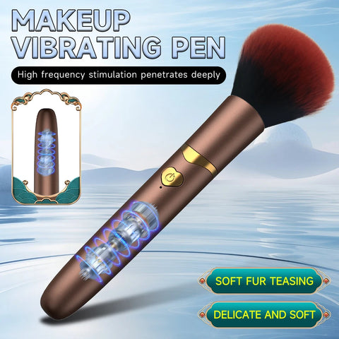 2 In 1 Portable Makeup Brush Rechargeable Electric Foundation Brush For Liquid Creams And Foundations
