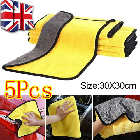 5x Super Absorbent Car Wash Microfiber Towel Cloth Car Cleaning towels Drying