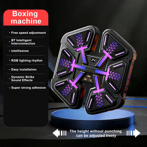 New Smart Music Boxing Machine for Children Adult Wall Mounted Boxing Trainer Home Sports Response Training Boxing Wall Target