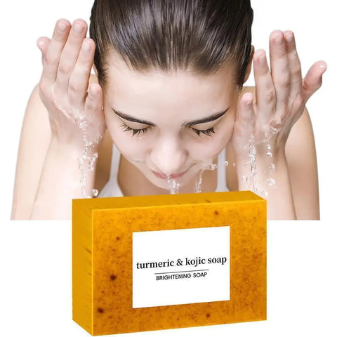 1/2/3PCS Turmeric Kojic Acid Brightening Skin Whitening Dark Lightening Acne Soap