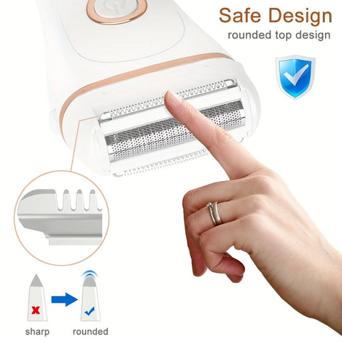 Rechargeable  Women's  - LED Display, Painless Hair Removal for Legs, Pubic & Sensitive Areas!