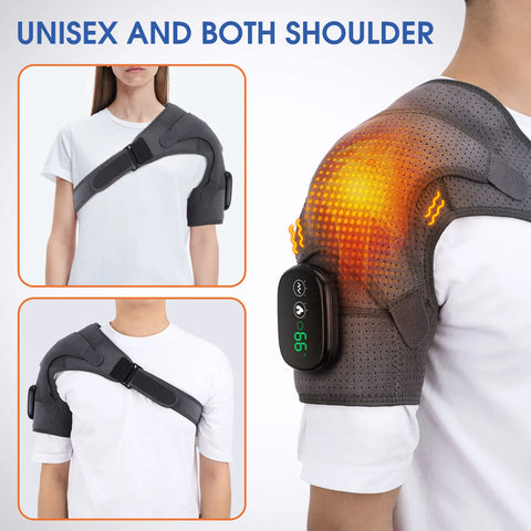 VIP Electric Shoulder Massager Heating Pad Vibration Massage Support Belt Shoulder Thermal  Brace