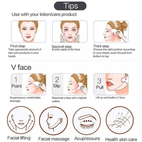 Resin Facial Massager Roller Face Body Neck Eyes Guasha Scraping Board Anti-Wrinkle Beauty Skin Care Tools Cellulite Massage