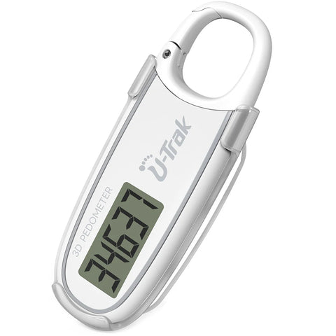 Large Screen 3D Pedometer Step Counter with Carabiner Compact Mini Step Counter Walking 3D Digital Pedometer For Exercise