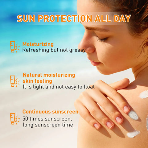 Liquid Sunscreen Whiten Moisturizing Repair Skin Face Sunblock Foundation UV Protection Oil Control Waterproof Sunscreen Cream
