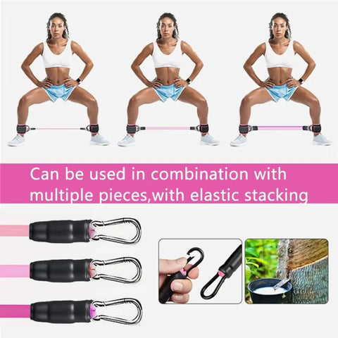 Fitness Workout Exercise Equipment Resistance Band Set Ankle Straps Yoga Elastic Fitness Bands  Gym Man And Woman Sport