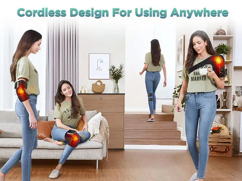 Electric Shoulder Heating Pad 3 Modes Vibration Shoulder Knee Elbow Relax Belt Big Area Thermal Massager Health Care