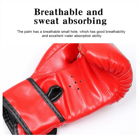 Kids Boxing Gloves Muay Thai Glove PU Leather Fitness Boxing Mittens Children Kickboxing Punching Training Hand Protector