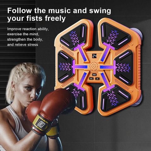 New Smart Music Boxing Machine for Children Adult Wall Mounted Boxing Trainer Home Sports Response Training Boxing Wall Target