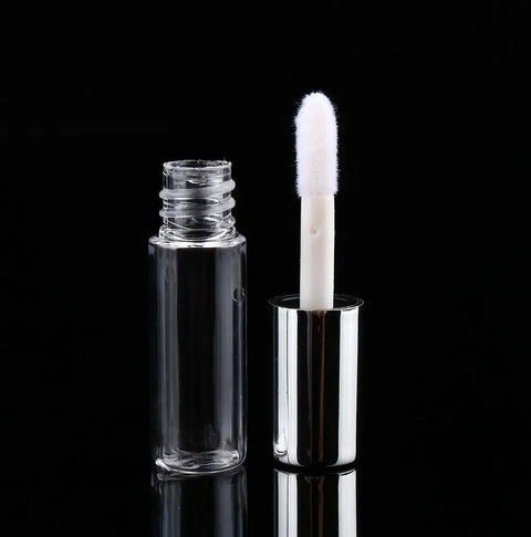 45pcs Clear Lip Gloss Tubes - Empty Cosmetic Sample Containers, DIY Mini Lipstick Bottles, 1.2ml Makeup Tool