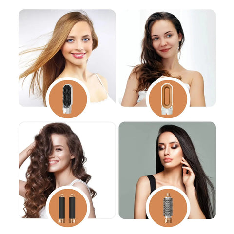Electric Hair Dryer Hair 5 in 1  Styling Brush Hair Curler Air Styling Set UK