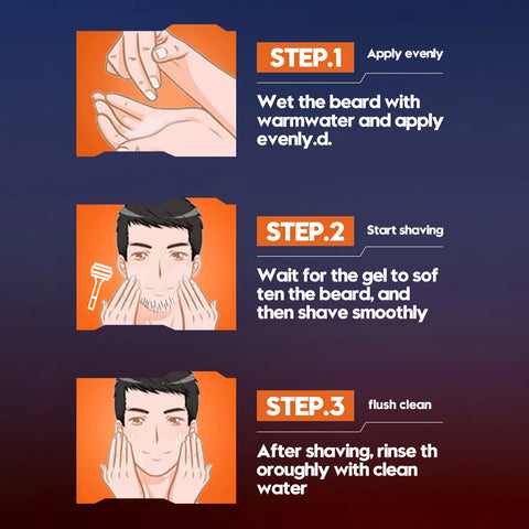 210ml Man Shaving Gels Shaving Mousse Smooth Softening Beard Roots With Aloe Essence Mild Not Irritaing Clean Cream