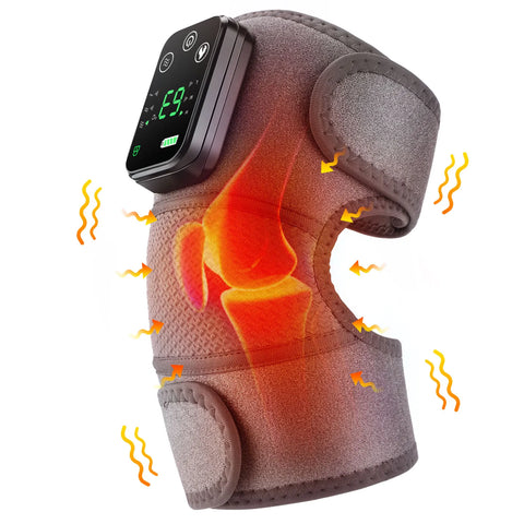 Thermal Knee Pad Eletric Knee Temperature Massager Leg Joint Brace Heating Vibration Massage 3 In 1 Elbow Shoulder Support
