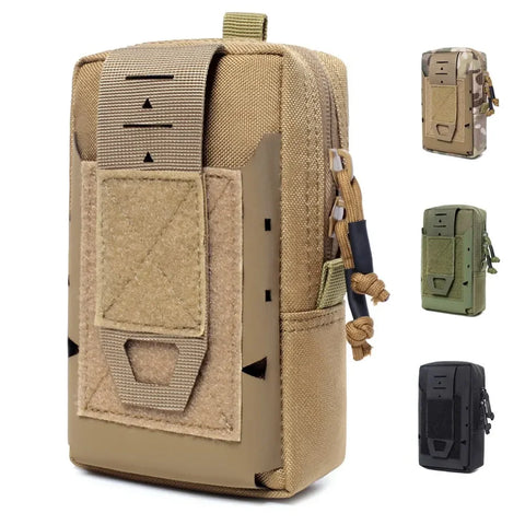 Men Tactical Molle Pouch Belt Waist Pack Bag Sports Running Belt Outdoor EDC Hunting Bag Mobile Phone Holder Pocket Rifle bag P