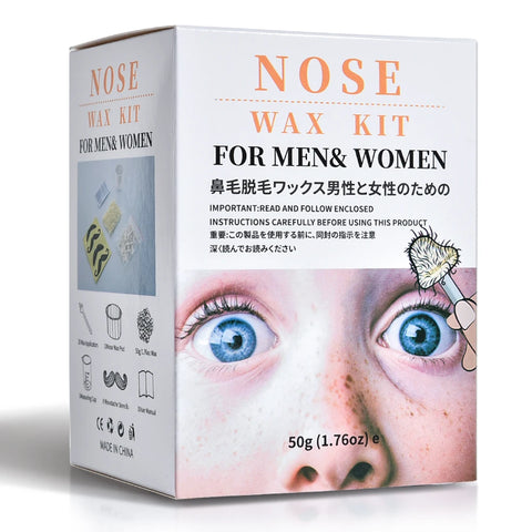Nose Wax Kit Portable for Men and Women Nail Waxing Hair Removal Kit Nail Cleaning Wax Kit Painless Nose Clipper Beauty Care