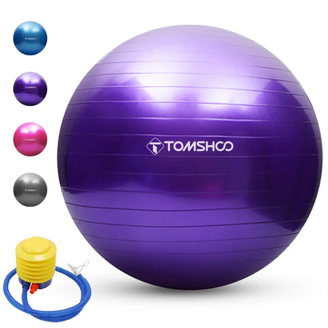 Antiburst Yoga Ball Thickened Stability Balance Ball Pilate Barre Physical Fitness Gym Ball 45CM/ 55CM/ 65CM/ 75CM Gift Air Pump