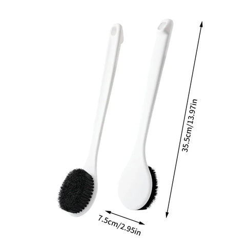 1*Black Multi-Function Lotion Sunscreen Ointment Applicator Long Handle Body Cleaner Shower Brush Free Sunscreen Back Applicator