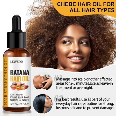 Batana Oil 100% Pure African Hair Growth Oil Batana Hair Growth Mask Butter Anti Hair Loss Break Black Hair Regrowth Treatment