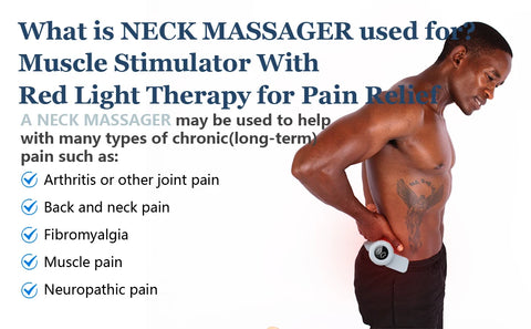 Wireless Tens Muscle Stimulator for Body Pain Relief 20 Levels EMS Neck Massager Low Frequency Pulse Masajeador Pads 650nm Laser