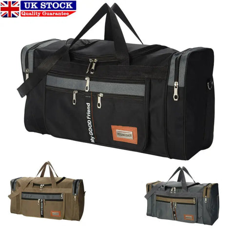 Mens Extra Large Big Sports Gym Holdall Travel Work Cabin Barrel Bag