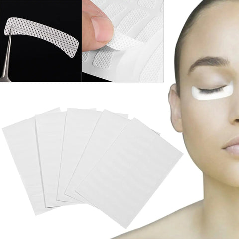 100 Pcs Soft Eye Makeup Stickers, Non-Woven Eyelash Extension Tinting Tape & False Eyelash Pads