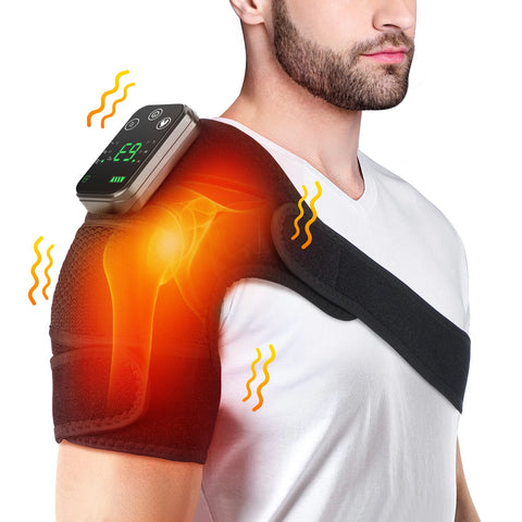 VIP Electric Shoulder Massager Heating Pad Vibration Massage Support Belt Shoulder Thermal  Brace