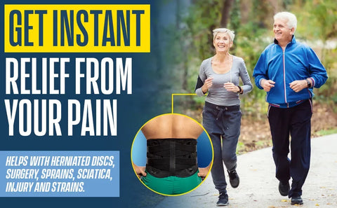 Back Brace  Back Support Belts for Men Women Compression Lower Back Brace for Pain Relief  Strained Muscles Breathable Lumbar