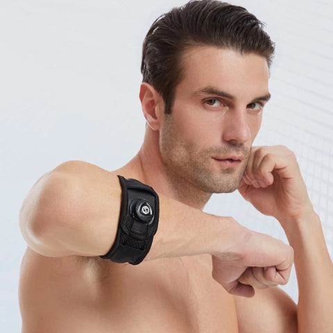 Adjustable Elbow Brace Tennis Elbow Brace Breathable Arm Support Band Non Slip Golf Elbow Strap Sports Elbow Protector Guard Pad