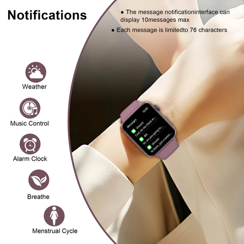 Baolubao Smartwatch 1.83 inch HD Display 300mAh Fitness Tracker Bluetooth Receive and make calls Sports Watch Pedometer